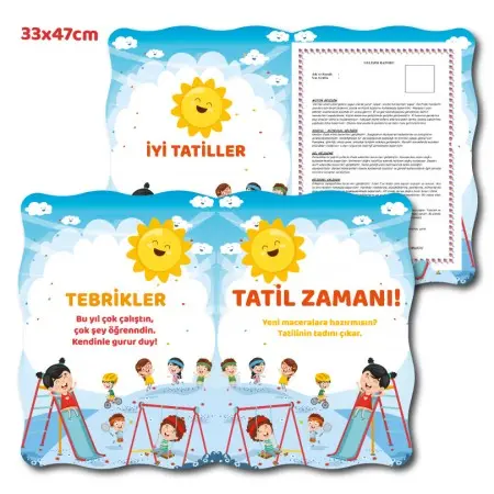 Kitap Bilgini Park Karne Kılıfı | Anasınıfı & 1. Sınıf Dosya