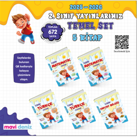 Mavi Deniz Yayıncılık 2. Sınıf Temel Set (2025–2026 / 5 Kitap),