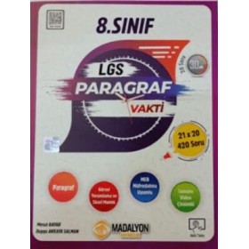 Madalyon Yayınları 8. Sınıf LGS Paragraf Vakti Soru Bankası