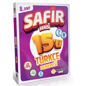 Madalyon Yayınları Safir Serisi 8. Sınıf Türkçe Deneme 15’li
